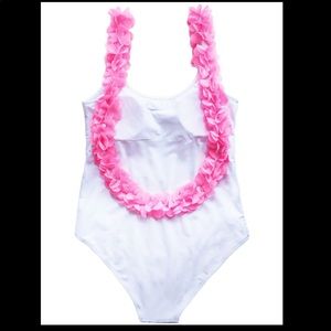 Goodnight Macaroon ‘Eve’ Pink Feather One Piece